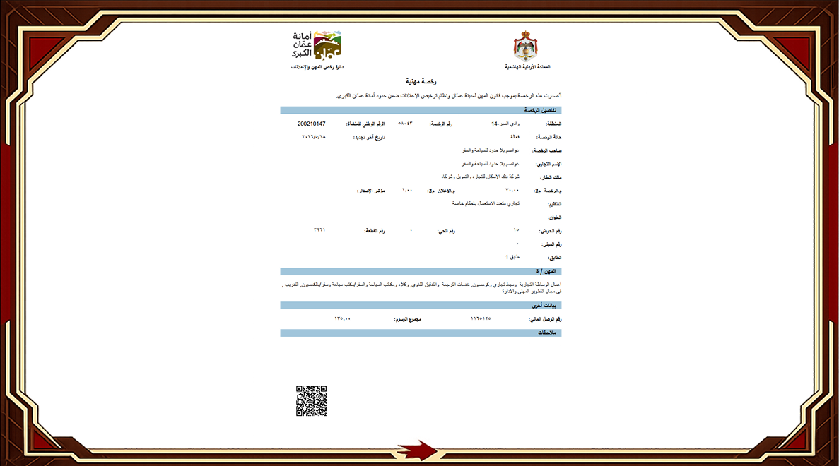 رخصة مهنية